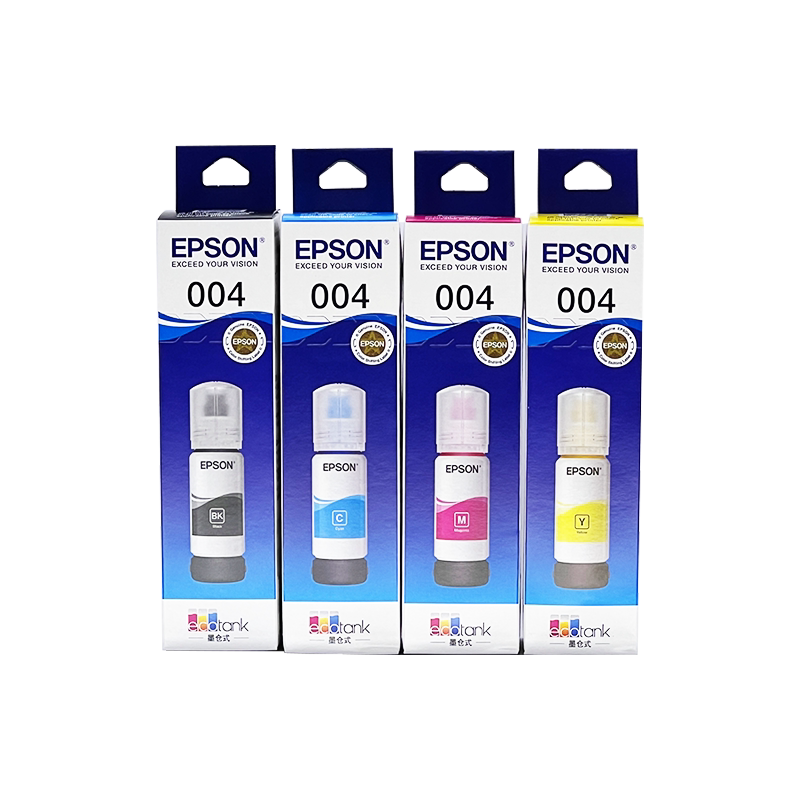 Оригинальные чернила Epson 004 4 цвета - совместимы с L3118 & L3158