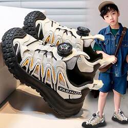 Boys' Shoes Spring and Autumn 2026 New Soft-Soled Children's Mesh Breathable Running Dad Shoes Boys' Sports Shoes Lightweight