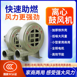 Blower Small Speed Regulating 220V Stove Blower Household Fire Guide Fan Powerful Centrifugal Industrial Fan
