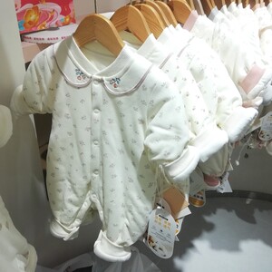 
Baby onesie autumn and winter style cotton thickened warm Ha-hair clothes children's cotton clothes for boys and girls going out to hug children