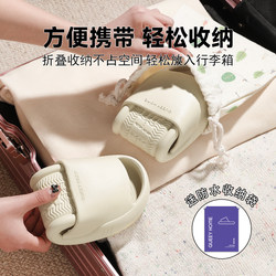 Foldable Slippers for Hotel Business Trips and Travel, Women's Bathroom Non-Slip Household Portable Disposable Couple Slippers, Men's Slippers