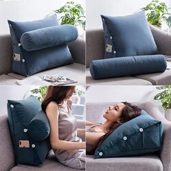 Single Sofa Bed Headrest Cushion, Removable and Washable, Bed Pillow, Living Room Lumbar Support, Tatami Triangle Backrest, Office