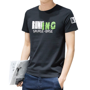 
2026 new men's short-sleeved T-shirt trendy T-shirt trendy brand cotton top summer men's long-sleeved bottoming shirt