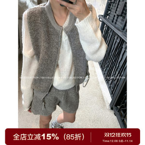 
GV Dabaige Chill-flavored and playful wool circle vest shorts suit early autumn top casual pants for women