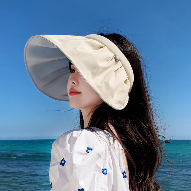 Sun hat women's summer anti-ultraviolet shell sun hat empty top sun hat ...