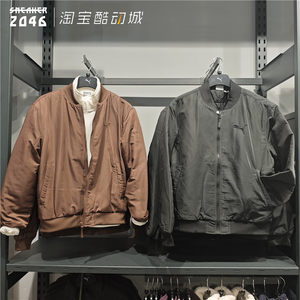 PUMA Puma men's autumn and winter style solid color versatile warm flight jacket baseball collar cotton jacket 685352
