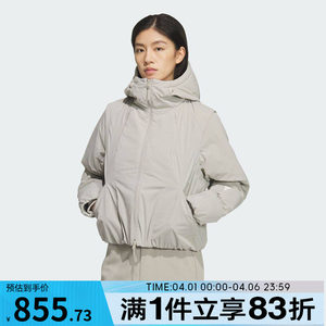 
adidas Adidas women's FOS sports casual hooded cotton warm jacket KS0073