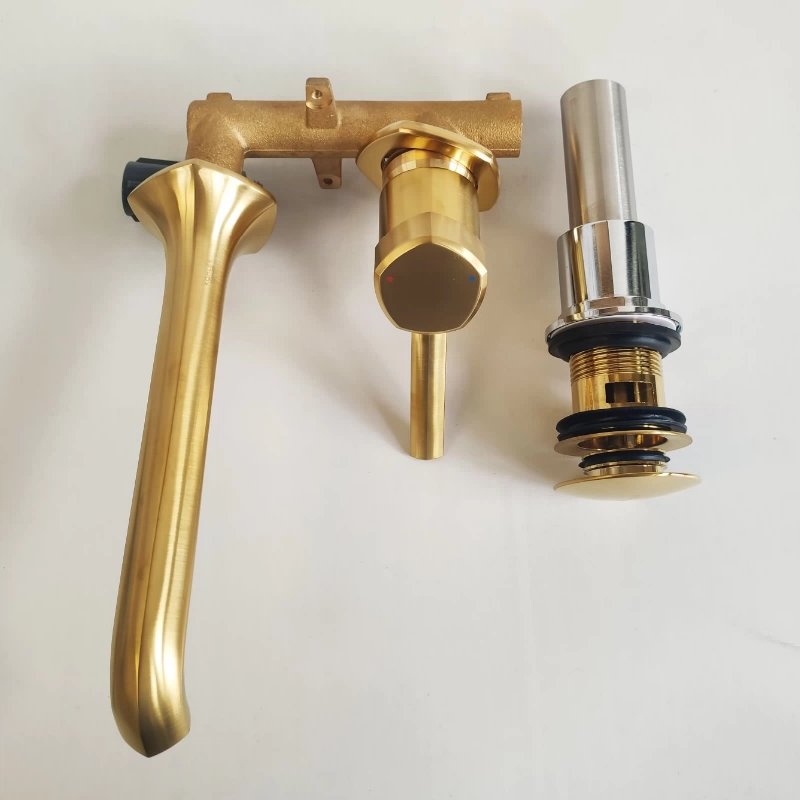 科勒K-76695T-4-CP/2BL思丹單把牆出水臉盆龍頭（致巧型）