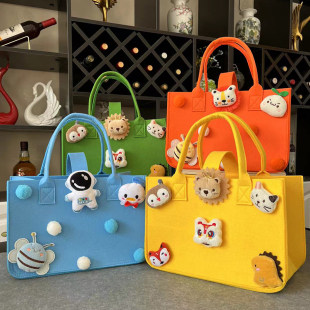 Purse, cartoon linen bag, children's doll for mother and baby, lunch box for elementary school students, банка для хранения, new collection