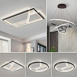 Living Room Main Light, Light Luxury, Simple, Modern, Elegant, Minimalist Ceiling Light, Bedroom, Study, Whole House Combination Led Lighting Fixtures