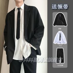Small Suit Suit Men's Korean Version Of The Trendy Brand Loose Uniform Ins Casual Class Suit Suit Jacket