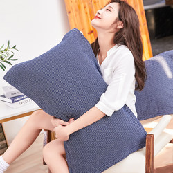 Cotton Gauze Pillow Covers, Set of Two, Pillow Towels, All-Cotton Single Pillow Cover, Unisex, Nordic Style, Summer