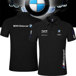 Bmw Summer Workwear Customized 4S Store Short-Sleeved T-Shirt Bmw Workwear Men's T-Shirt Polo Shirt Embroidered with Printed Logo