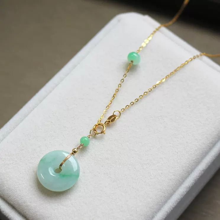 天然石　翡翠ネックレス　平安扣 18k 61VqLkMFt1L._AC_UL210_SR210,