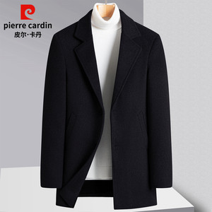 
Pier Cardin woolen coat men's short winter thickened business casual cashmere woolen suit windbreaker jacket
