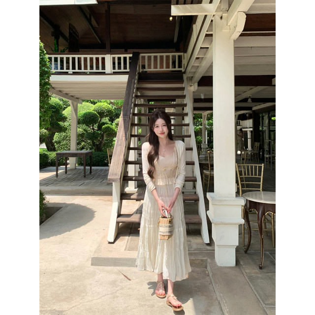 Cute Ja Berlin Poetry Club~ Sweet temperament, slim black A-line skirt, women's white short skirt, high waist long skirt