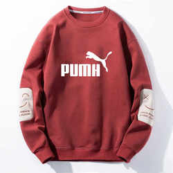 Men's Sweatshirt, Spring and Autumn, Round Neck, Zodiac Year, Fleece-Lined, Thickened, Loose Fit, Large Size, Long-Sleeved T-Shirt Set, Base Layer Shirt