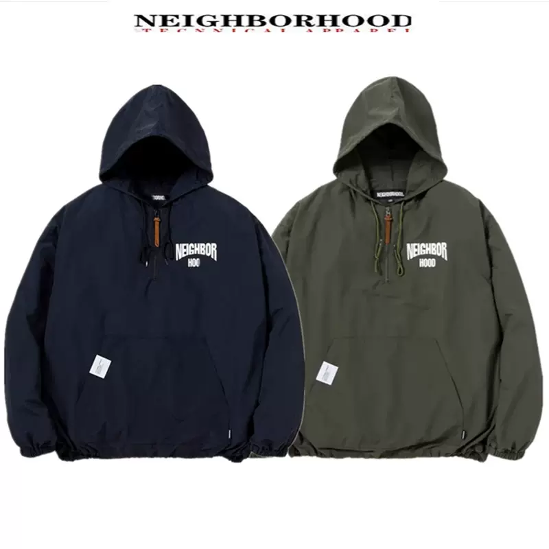 現貨5折】NEIGHBORHOOD ANORAK JACKET半拉鍊套頭衝鋒衣夾克23SS-Taobao