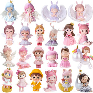 
Children's cake decoration ornaments Anne baby Michelle Elsa little princess fairy girl birthday cake insert
