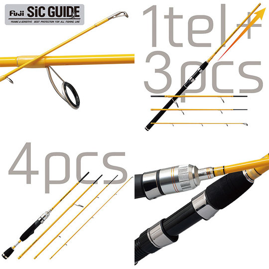 Palms Quattro Travel Lure Rod - 4-Section Fishing Rod