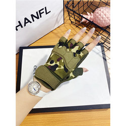 Half-Finger Gloves for Men and Women, Suitable for Outdoor Sports, Fishing, Cycling, Mountaineering, Fitness, Non-Slip, Wear-Resistant, Short Fingerless Gloves for Weightlifting to Prevent Calluses