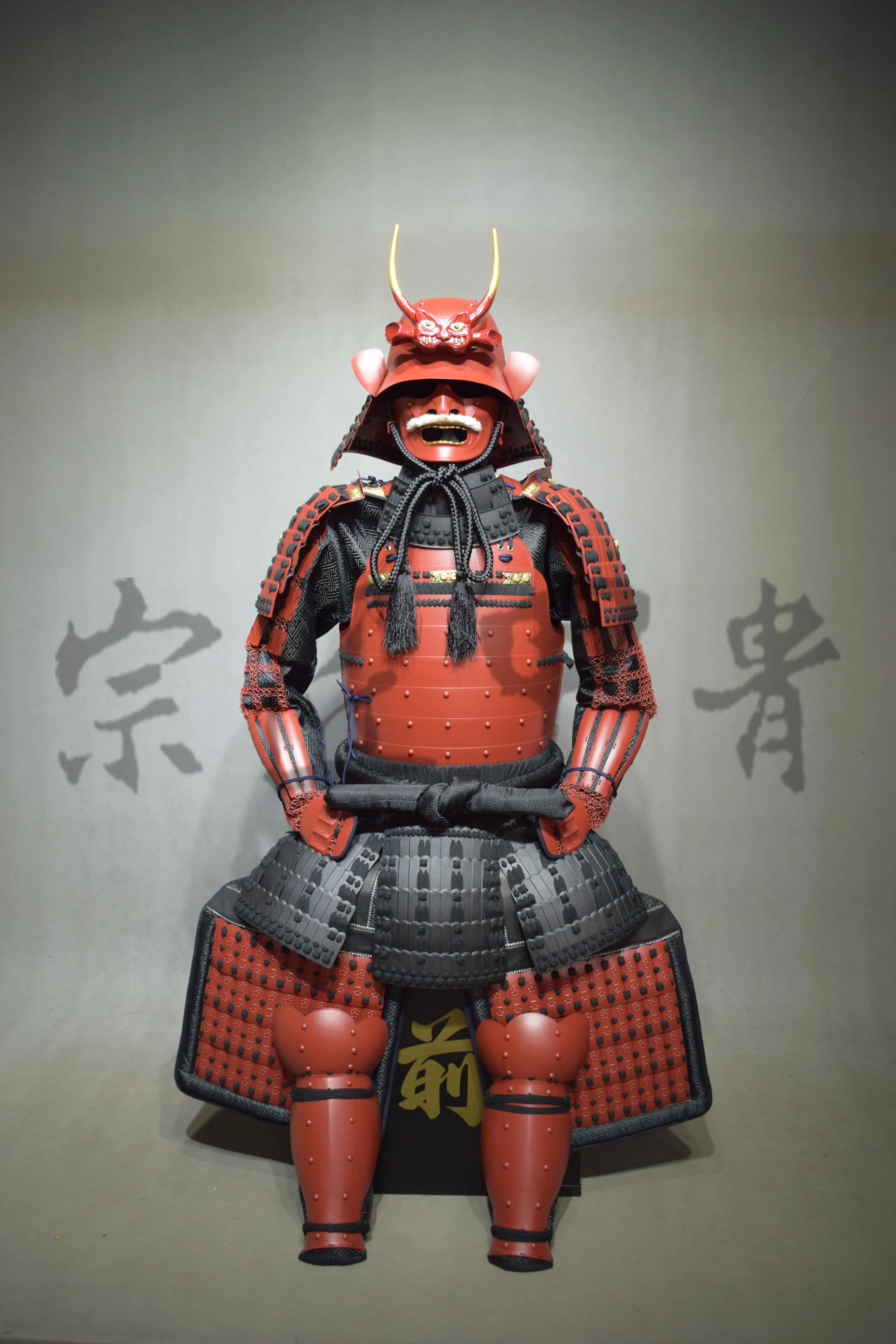 日本武士盔甲-簡版赤黑二枚胴具足-真人可穿cos-宗匠甲冑-Taobao