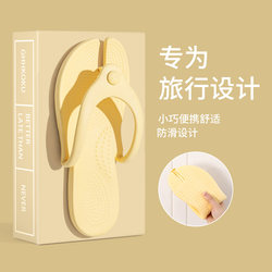 Lidani Travel Portable Foldable Slippers for Men and Women, Suitable for Business Trips, Bathroom Use, Bathing, Non-Slip, Travel, Beach, Summer