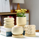 Ceramic succulent flower pot household green ivy exquisite white light luxury creative cream style succulent special pot large size