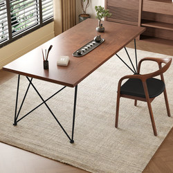 Study Table, Simple Nordic Style, Pure Solid Wood Coffee Table, Bedroom Home Use, Student Double Desk, Adult Gaming Desk, Desk