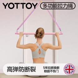 Yottoy Resistance Band Back Training Device for Door Frame High Pull-Down Exercise, Elastic Band, Shoulder Opening Fitness Exercise Frame