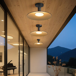 New Insect-Proof, Waterproof and Dust-Proof Balcony Light, Ultra-Bright Led Outdoor Glass Canopy Light, Corridor Sunroom Ceiling Light