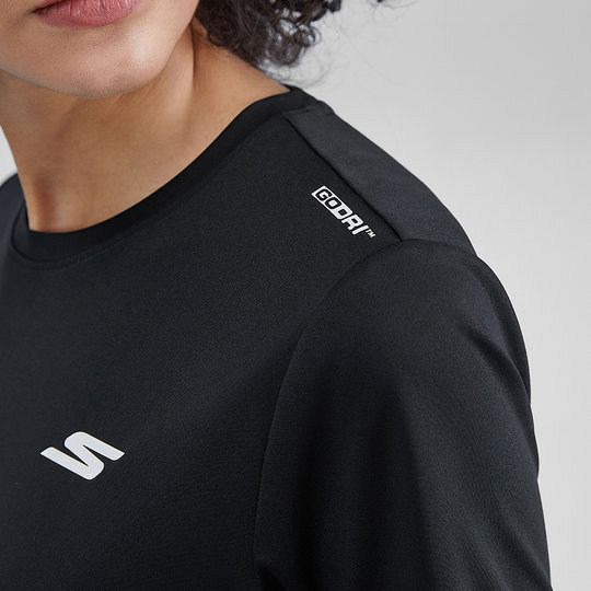 Camiseta De Manga Larga Rashguard Para Mujer UPF 50+ - Roja, Transpirable, De Secado Rápido, Ideal Para Running Y Deportes Al Aire Libre