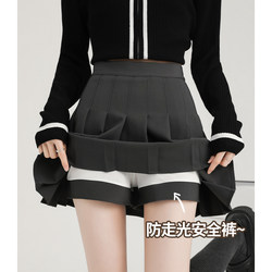 Gray Pleated Skirt Women's Half Skirt Short Skirt 2026 New High-Waisted Slimming Petite Student Jk Suit A-Line Skirt
