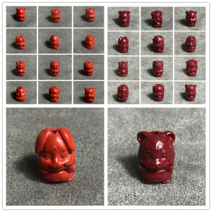 朱砂十二生肖吊坠高含量紫金砂本命年12属相挂坠毛衣链diy配件饰