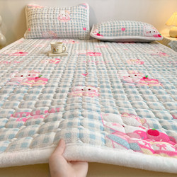 Winter Milk Velvet Mattress Home Bedding Pad Thickened Warm Dormitory Student Single Blanket Bed Sheet