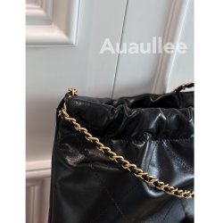 Auaullee Is a Hot Seller! Highly Recommended Quality~ Genuine Leather Trash Bag Style Quilted Chain Shoulder Underarm Shopping Bag for Women