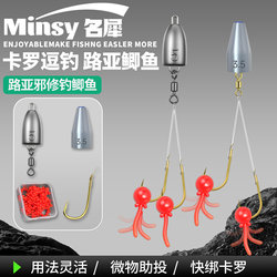 Quick Rigging Carp Fishing Rig for Lure Fishing, Crucian Carp Fishing, Long-Distance Casting, Fast Bullet Lead with Figure-Eight Ring, Line Fishing, Wild Carp Fishing Set