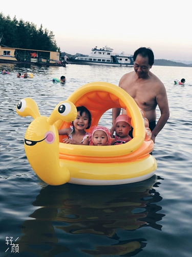 Детская надувная водная лодка, детский плавательный круг, кушон, домашний питомец