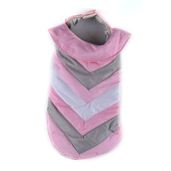 American Boots& Barkley Striped Cotton Coat for Puppies Quilted Dog Coat Pet Clothing