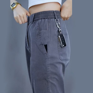 Laiser Tensi Casual Jeans Men's 2025 New Loose Straight Long Pants Summer Thin Sports Pants