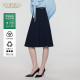 Scofield women's simple and elegant A-line skirt commuter pleated skirt summer skirt