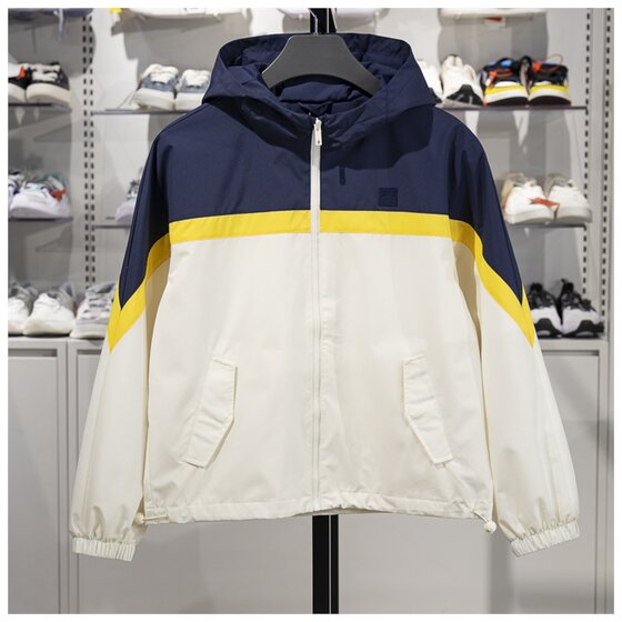 
Li Ning Sports Windbreaker Women's Spring New Trendy Cardigan Versatile and Comfortable Hooded Loose Jacket AFDV958