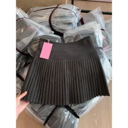 Slightly Chubby Women's Wool Pleated Skirt 2026 New High-Waisted Slimming Thickened Jk Short Skirt Petite A-Line Half Skirt