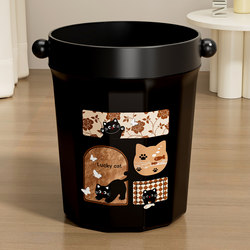 Trash Can with an Antique Style for Home Use in the Living Room, New Light Luxury High-End Kitchen Large-Capacity High-Appearance Bedroom Dormitory Wastebasket