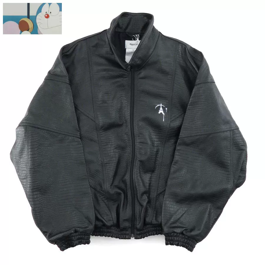 订购】Doublet 23AW EMBOSSED LEATHER TRACK JACKET 皮衣夹克-Taobao