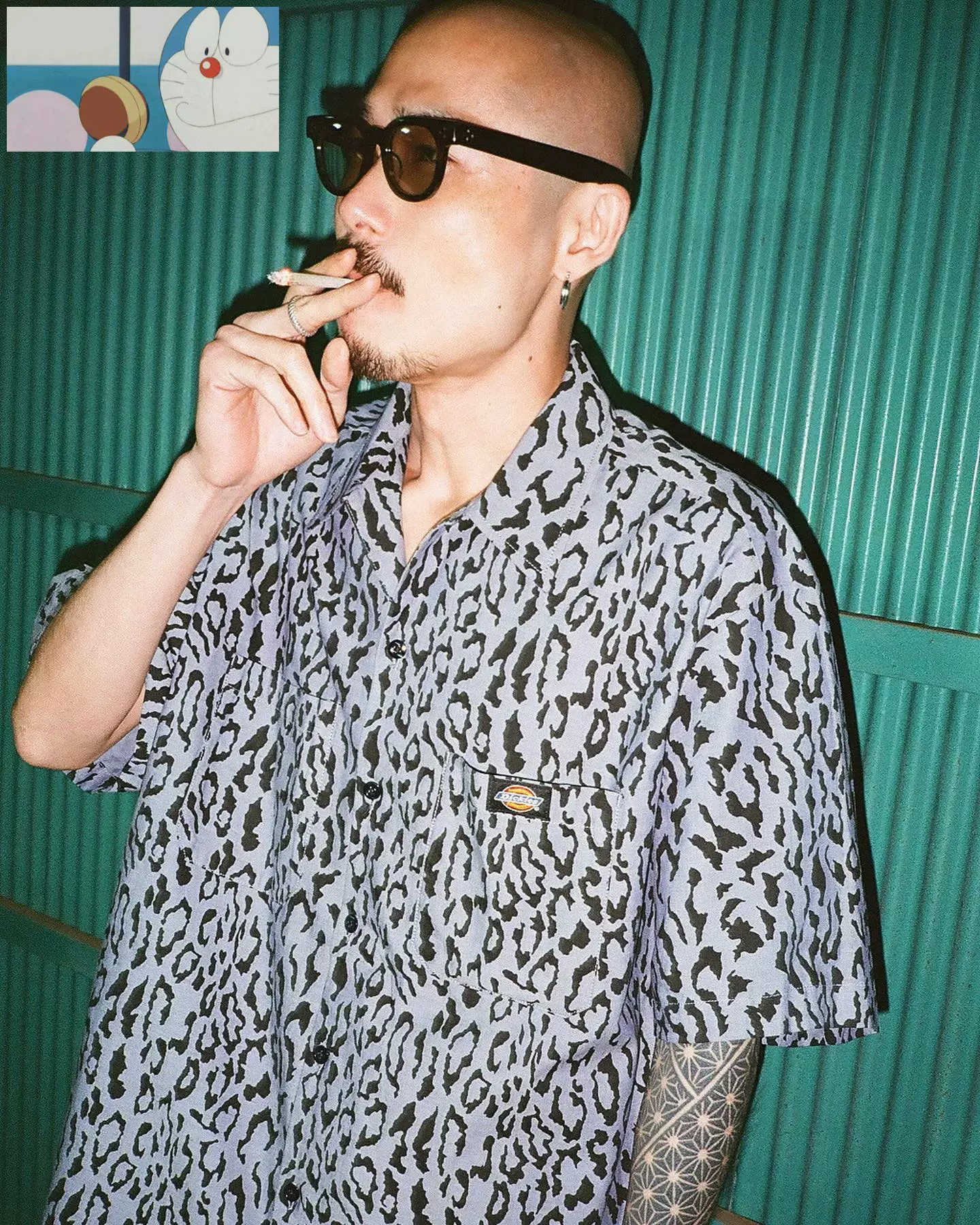 訂購】WACKO MARIA x DICKIES WORK SHIRT 豹紋工裝短袖襯衫- Taobao