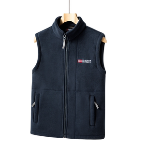 
2026 New Polar Fleece Vest Jacket Men's Autumn and Winter Thickened Vest Outdoor Leisure Sports Vest Fleece Jacket