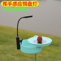 Mosquito repellent bait tray fishing lamp with red light and long battery life