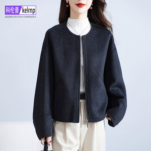 
Double-sided cashmere coat for women 2026 autumn and winter new short original design small woolen alpaca wool coat