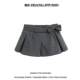 Bow tied woolen skirt for women 2024 winter new thickened high waist slimming A-line skirt versatile short skirt